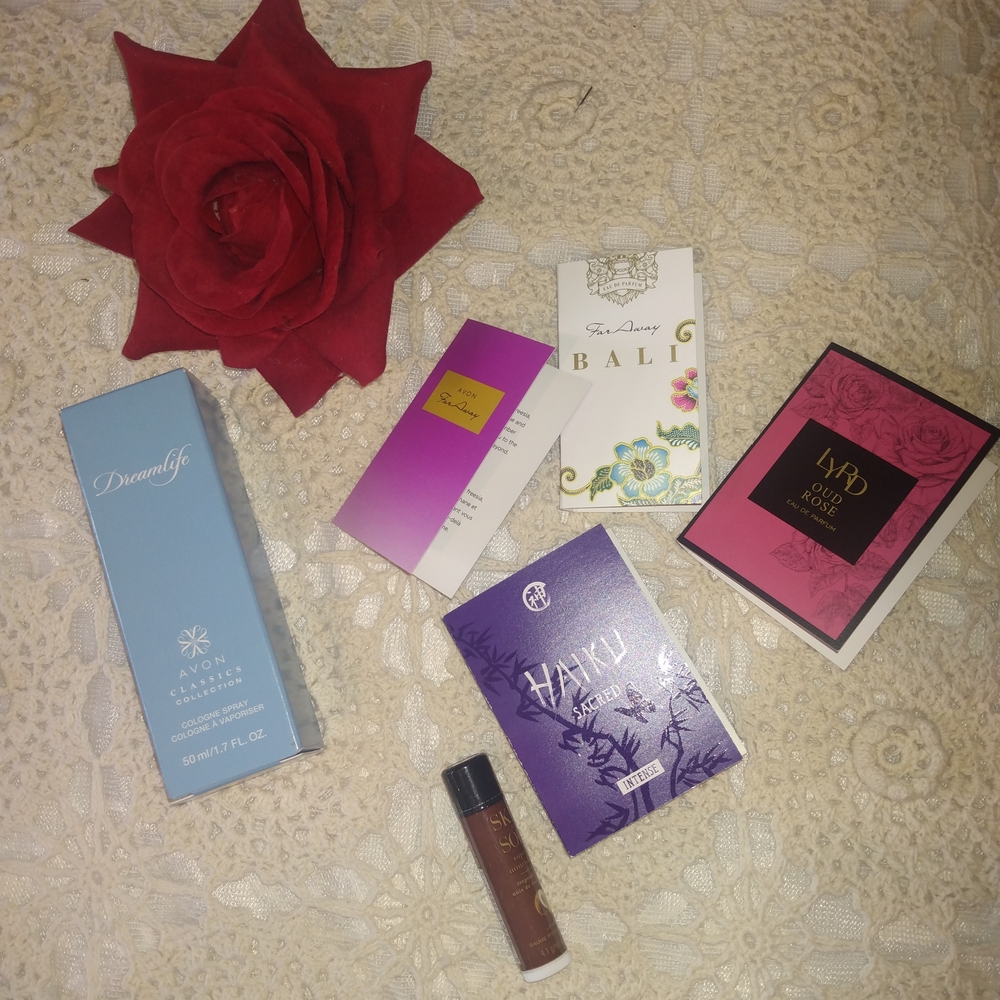 Avon Fragrance Collection - Blue, Purple, Pink